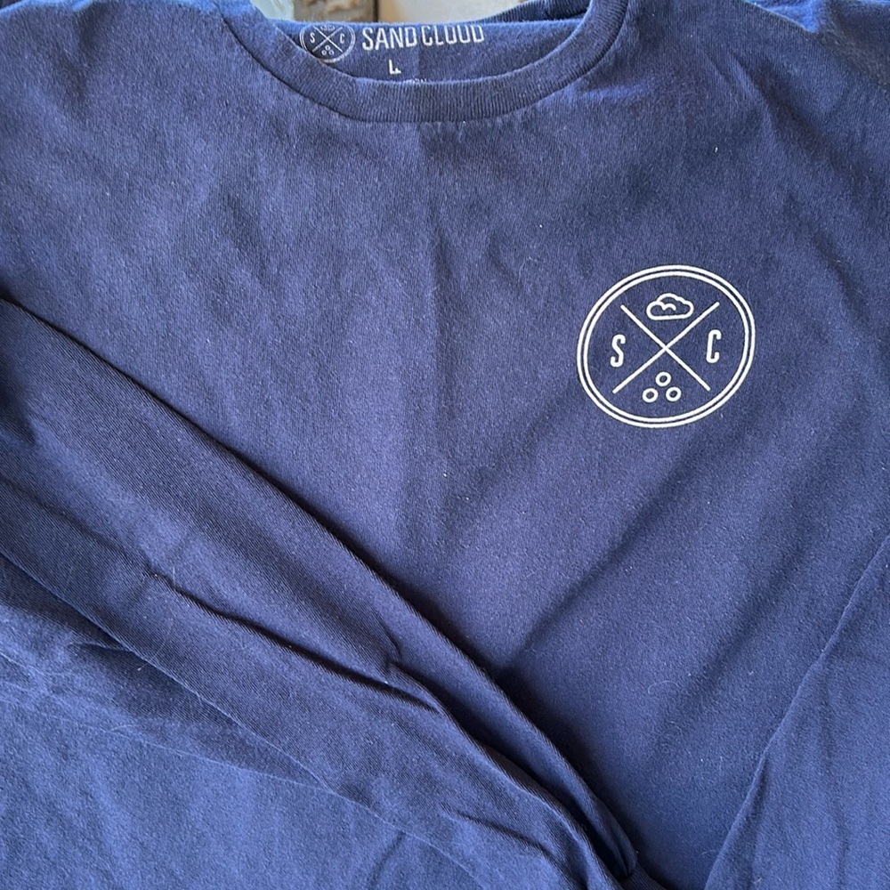 Sand Cloud long sleeve shirt. Save The Fishes. Size large.